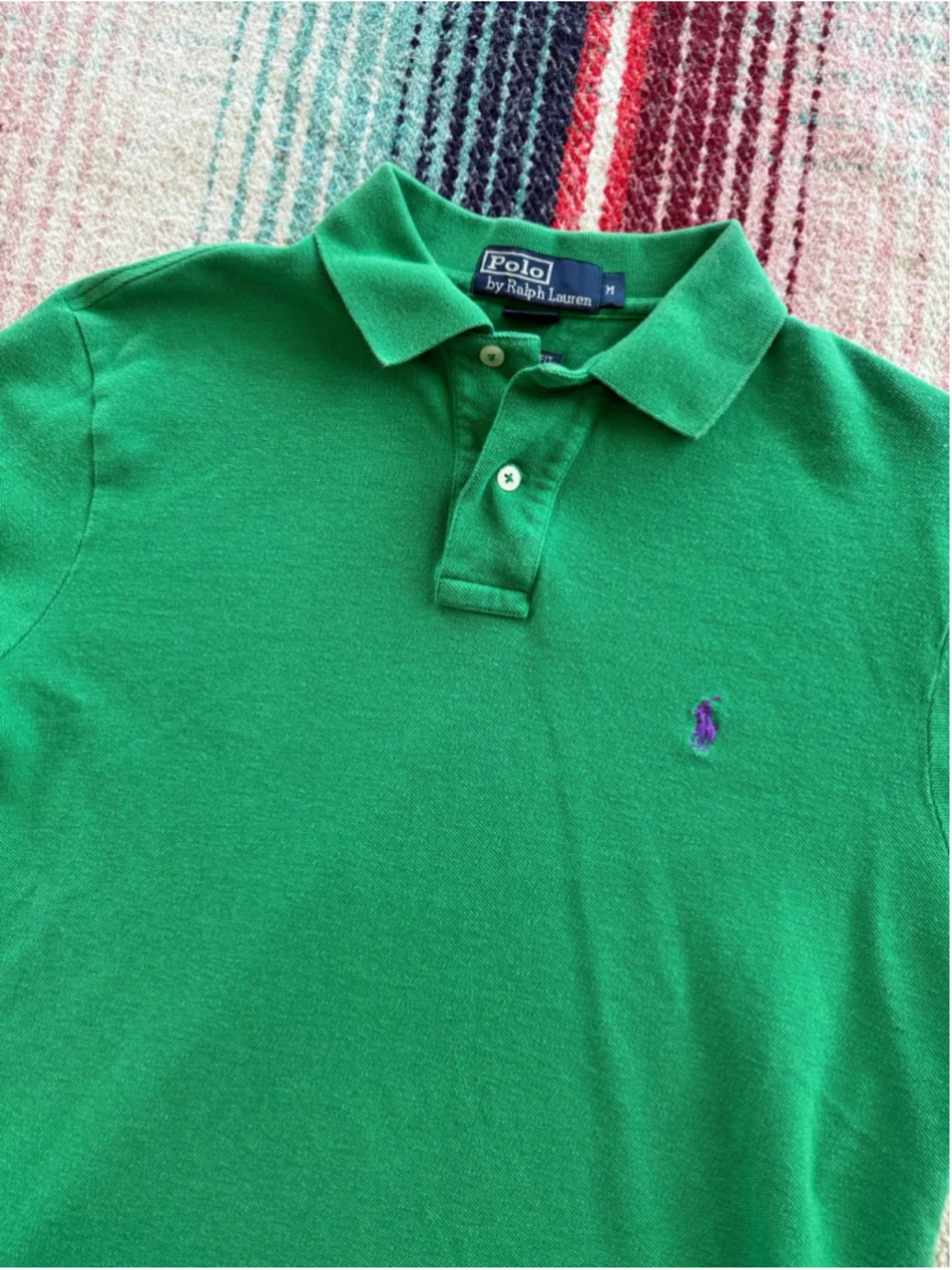 Vintage Polo Ralph Lauren Green Polo Shirt M